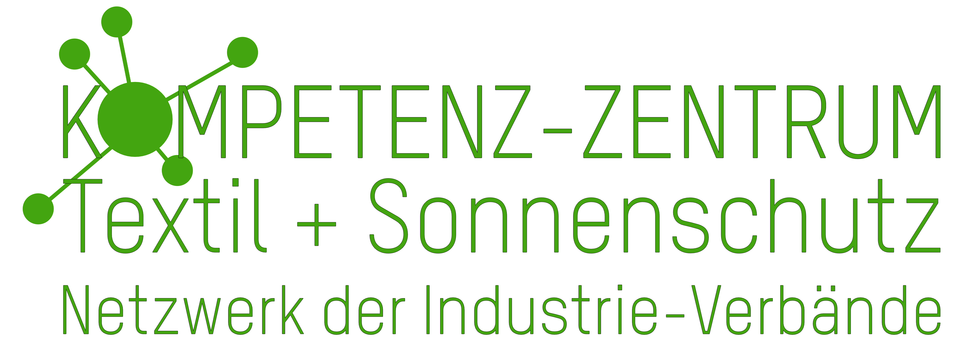 Logo des Kompetenz-Zentrum Textil + Sonnenschutz gruen